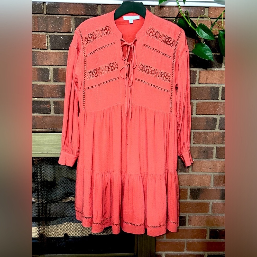 NWOT Antonio Melani burn orange boho dress Size 2
